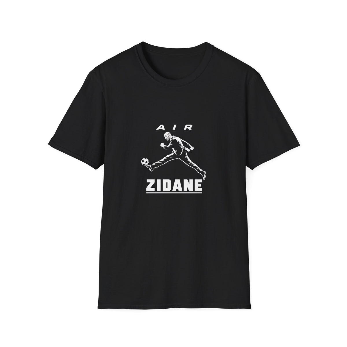 T-shirt unisexe AIR ZIDANE — Noir