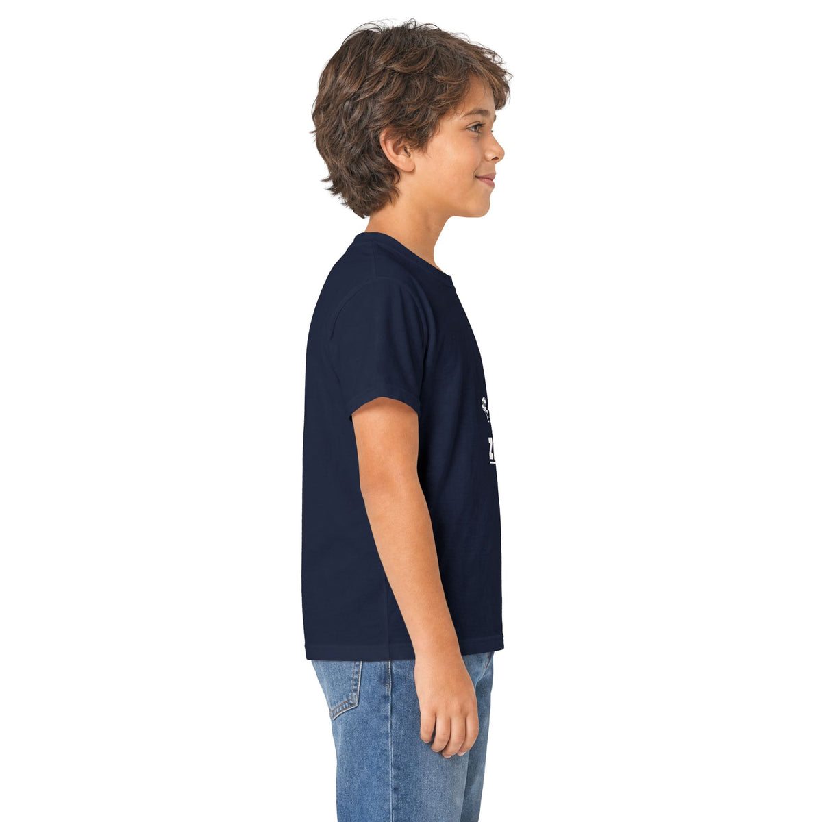 T-shirt enfant AIR ZIDANE — Marine et vert