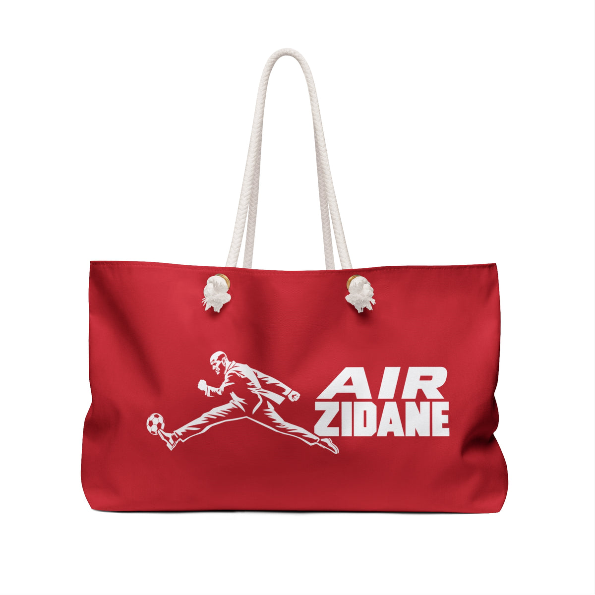 Sac week-end AIR ZIDANE — Rouge, motif horizontal