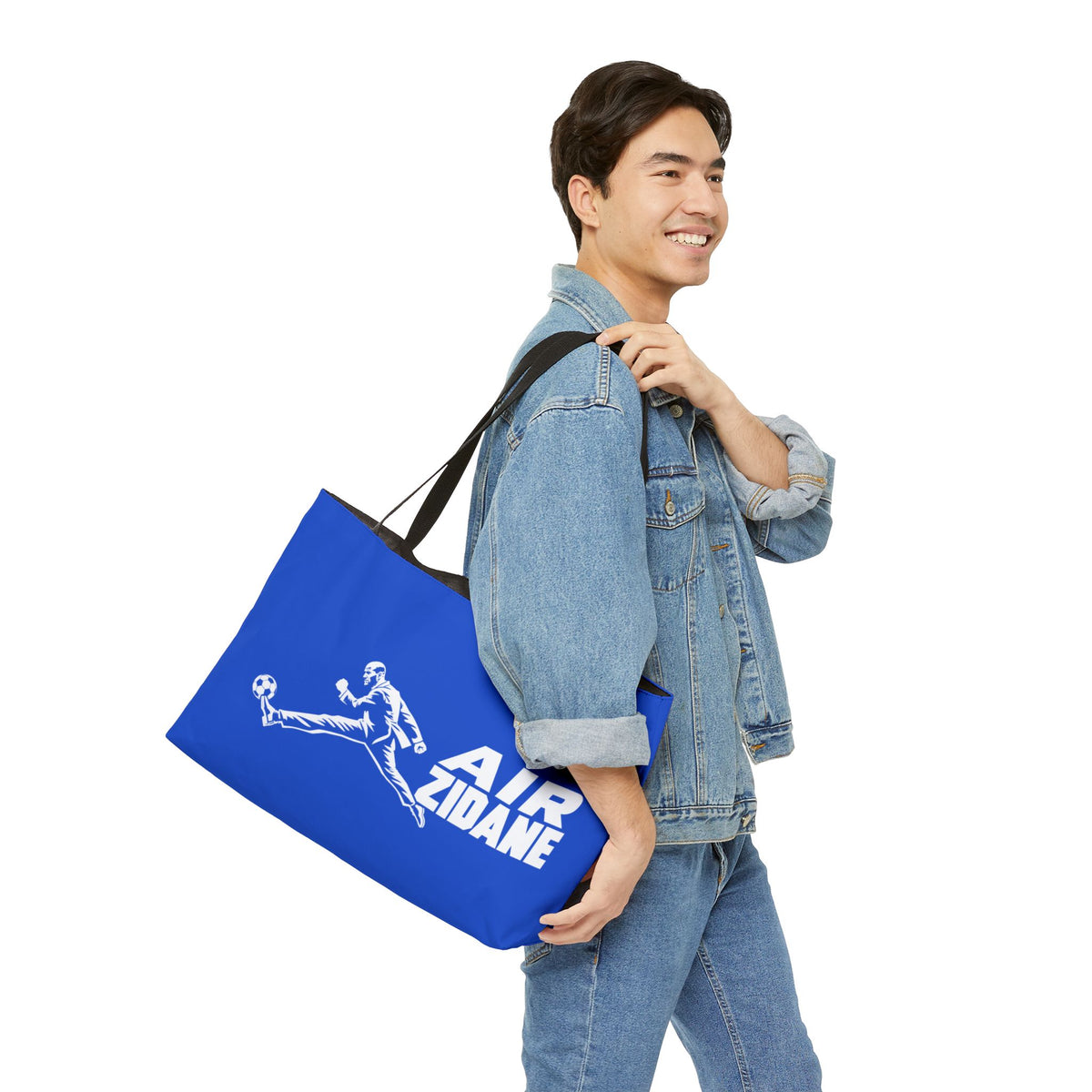 Sac week-end AIR ZIDANE — Royal, motif horizontal