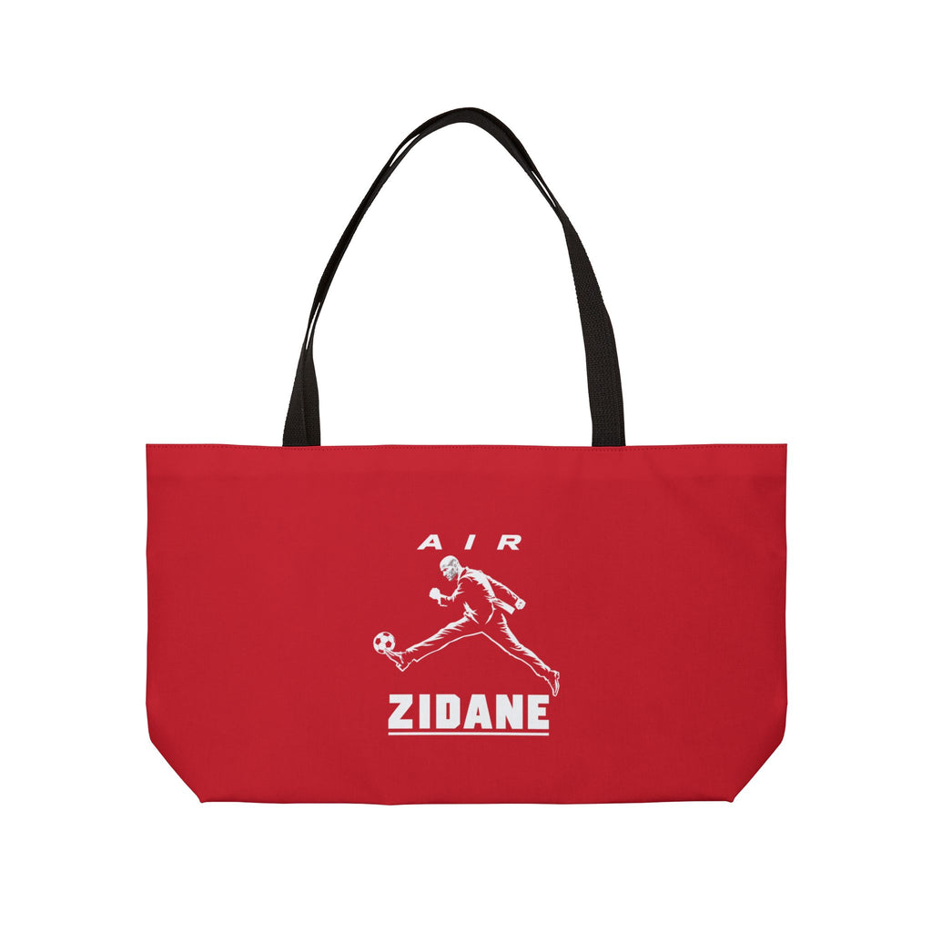 Sac week-end AIR ZIDANE — Rouge, motif vertical