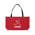 Sac week-end AIR ZIDANE — Rouge, motif vertical