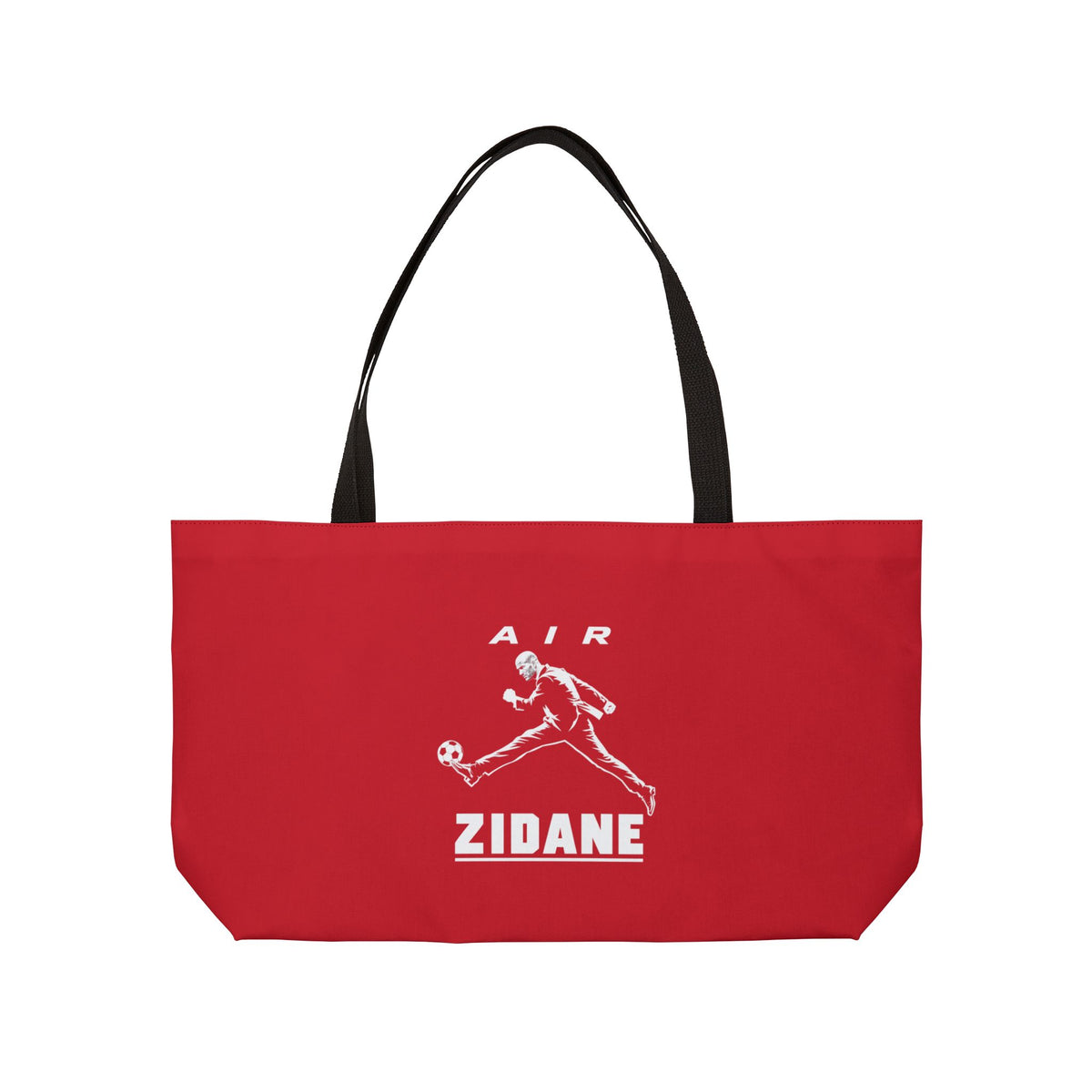 Sac week-end AIR ZIDANE — Rouge, motif vertical