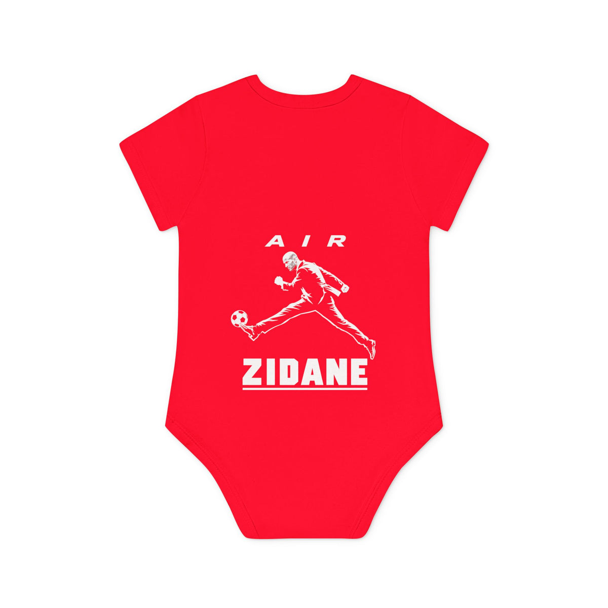 Body bébé bio manches courtes AIR ZIDANE — Cœur et dos