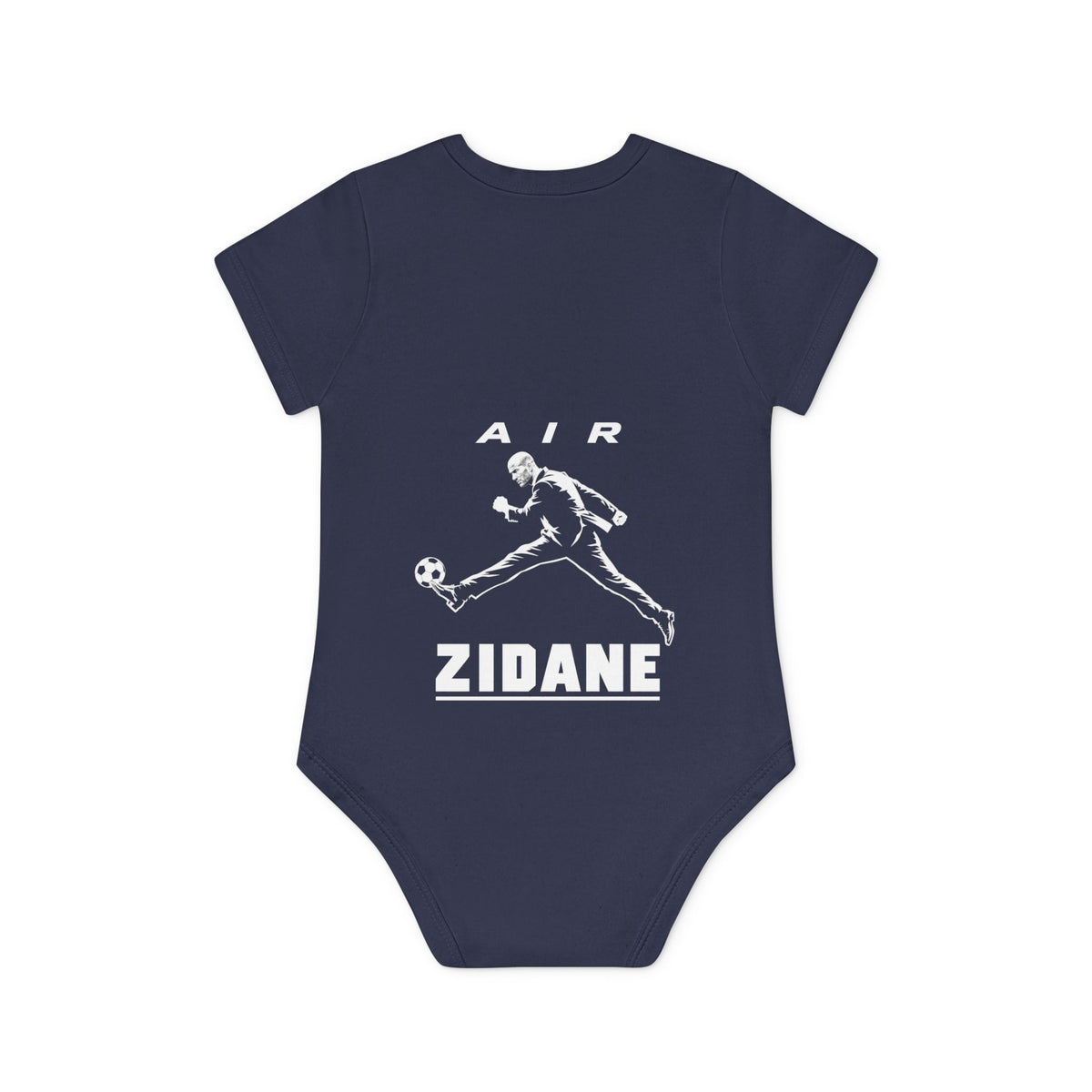 Body bébé bio manches courtes AIR ZIDANE — Cœur et dos