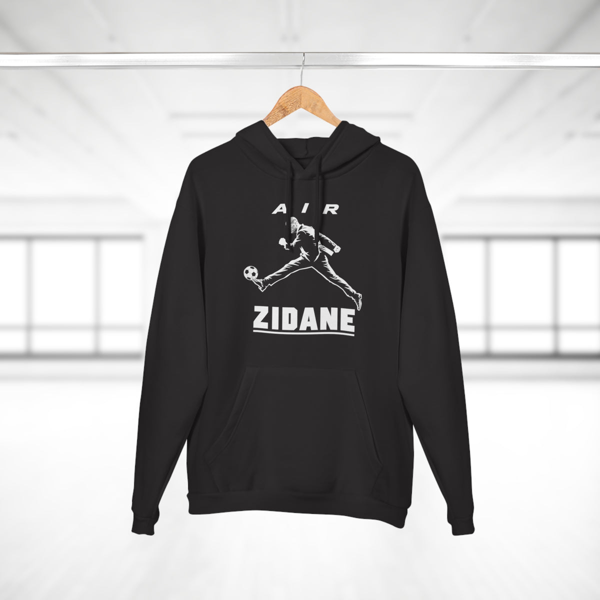 Sweat à capuche noir AIR ZIDANE