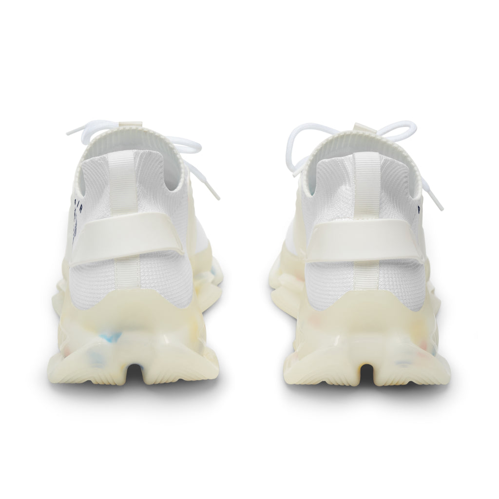 Baskets en maille homme AIR ZIDANE — Blanc et marine