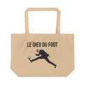 Grand sac écru Le Dieu du foot — Coton bio