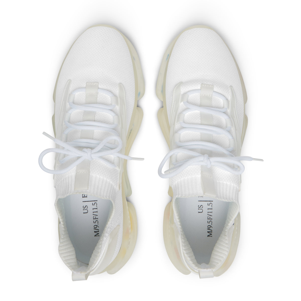 Baskets en maille homme AIR ZIDANE — Blanc et marine