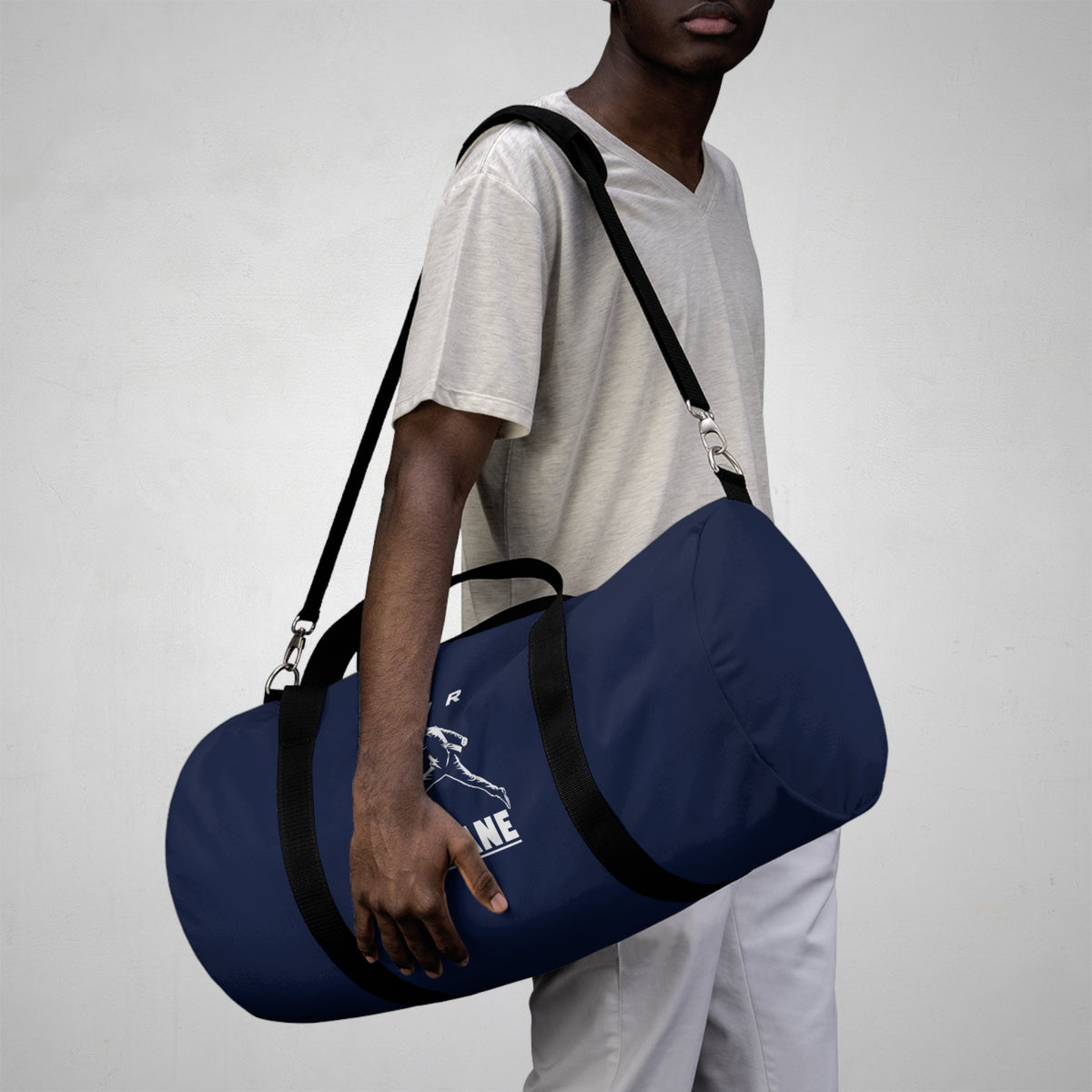Sac de sport AIR ZIDANE — Marine, motif vertical