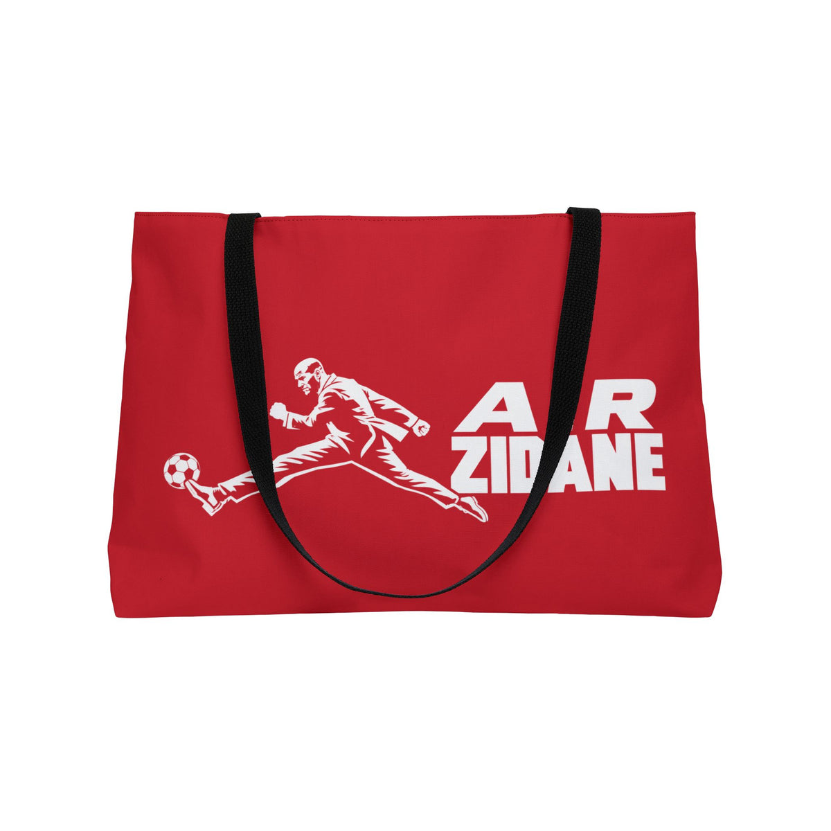 Sac week-end AIR ZIDANE — Rouge, motif horizontal