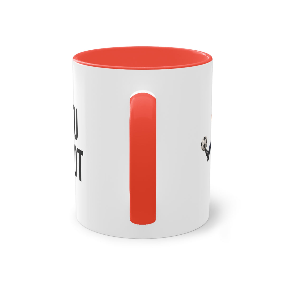 Mug Le Dieu du foot — Anse rouge ou bleue