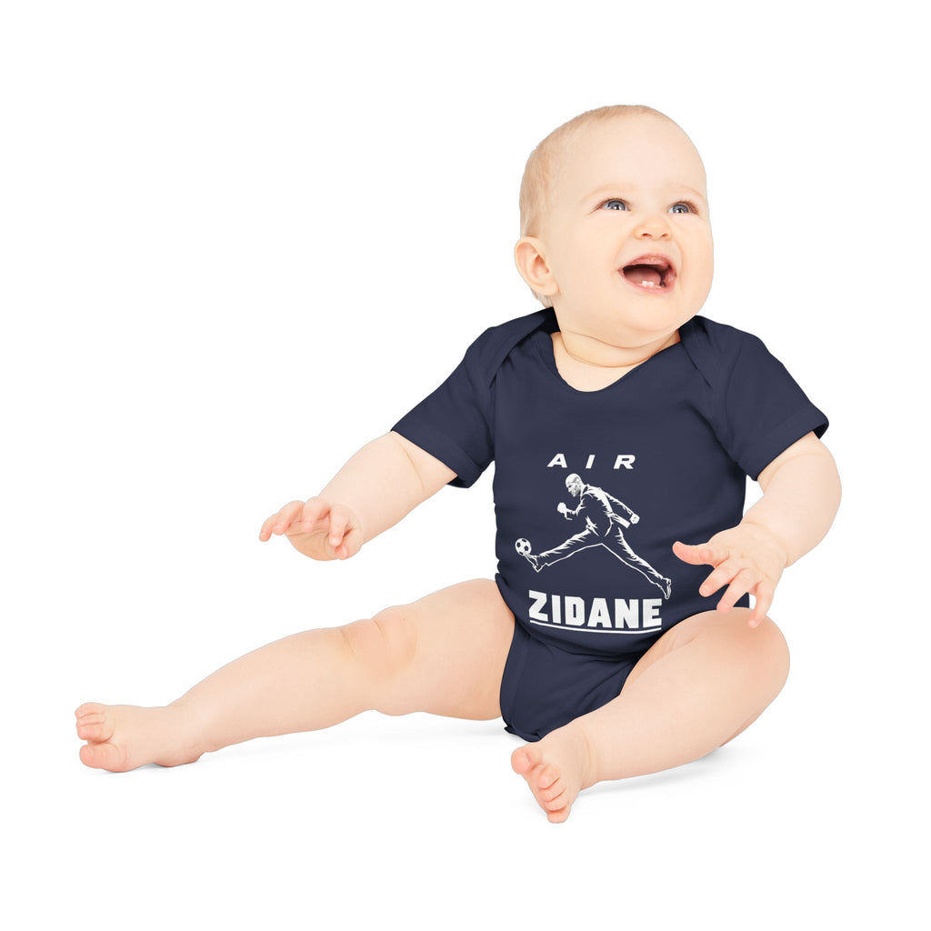 Body bébé bio manches courtes AIR ZIDANE — Grand dessin