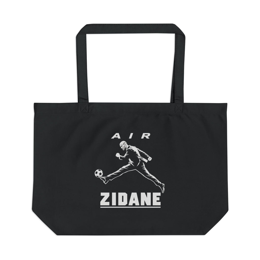 Grand cabas noir Le Dieu du foot — Coton bio