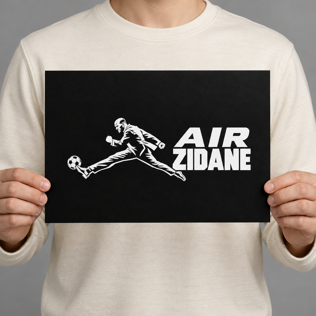 Affiche AIR ZIDANE — A4 paysage