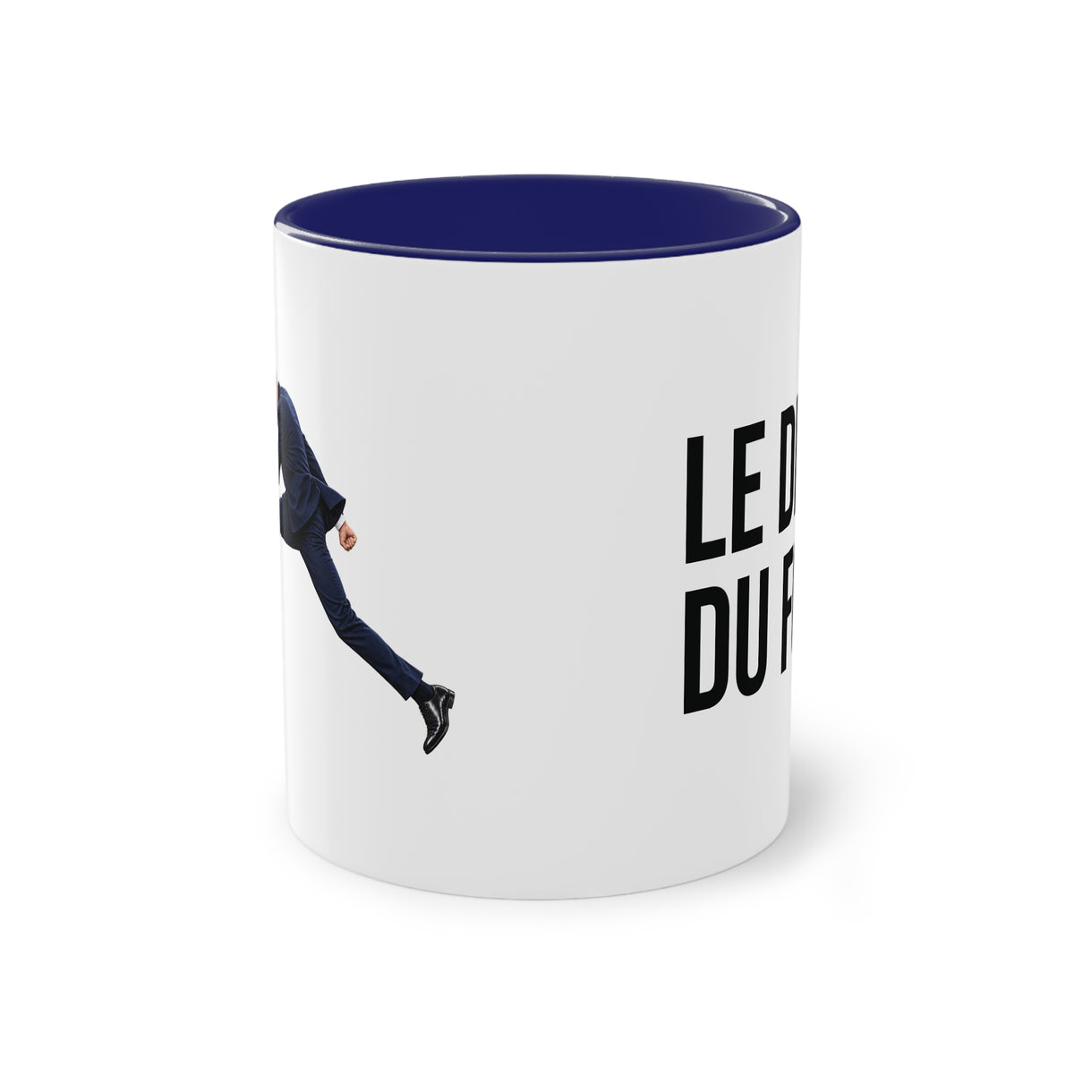 Mug Le Dieu du foot — Anse rouge ou bleue
