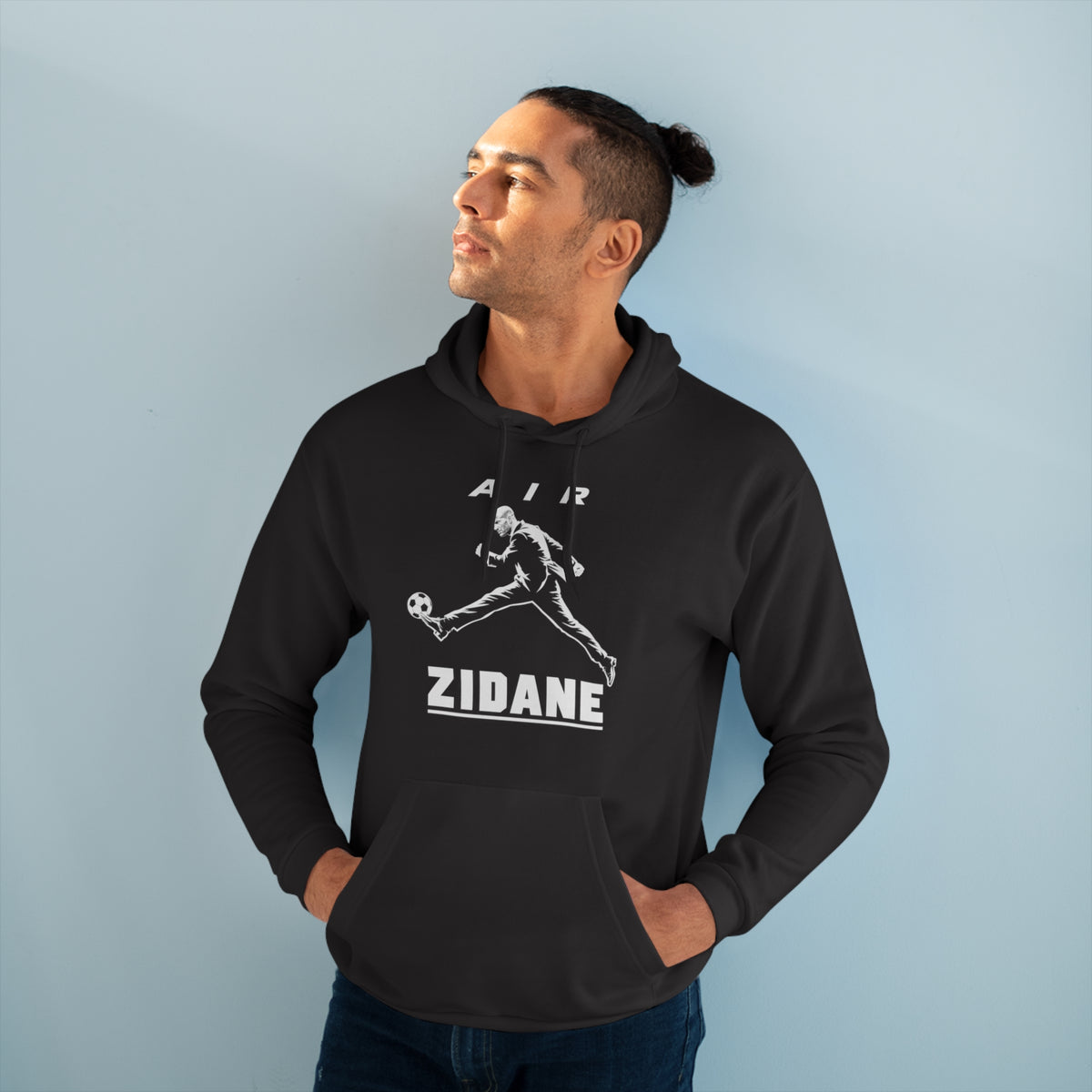 Sweat à capuche noir AIR ZIDANE