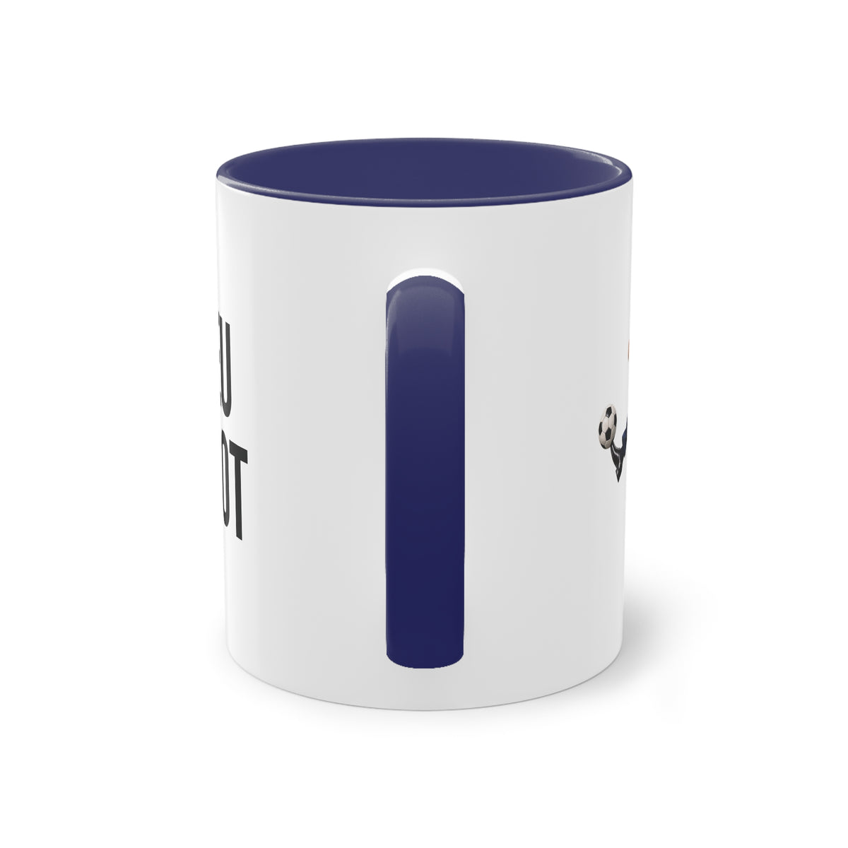 Mug Le Dieu du foot — Anse rouge ou bleue