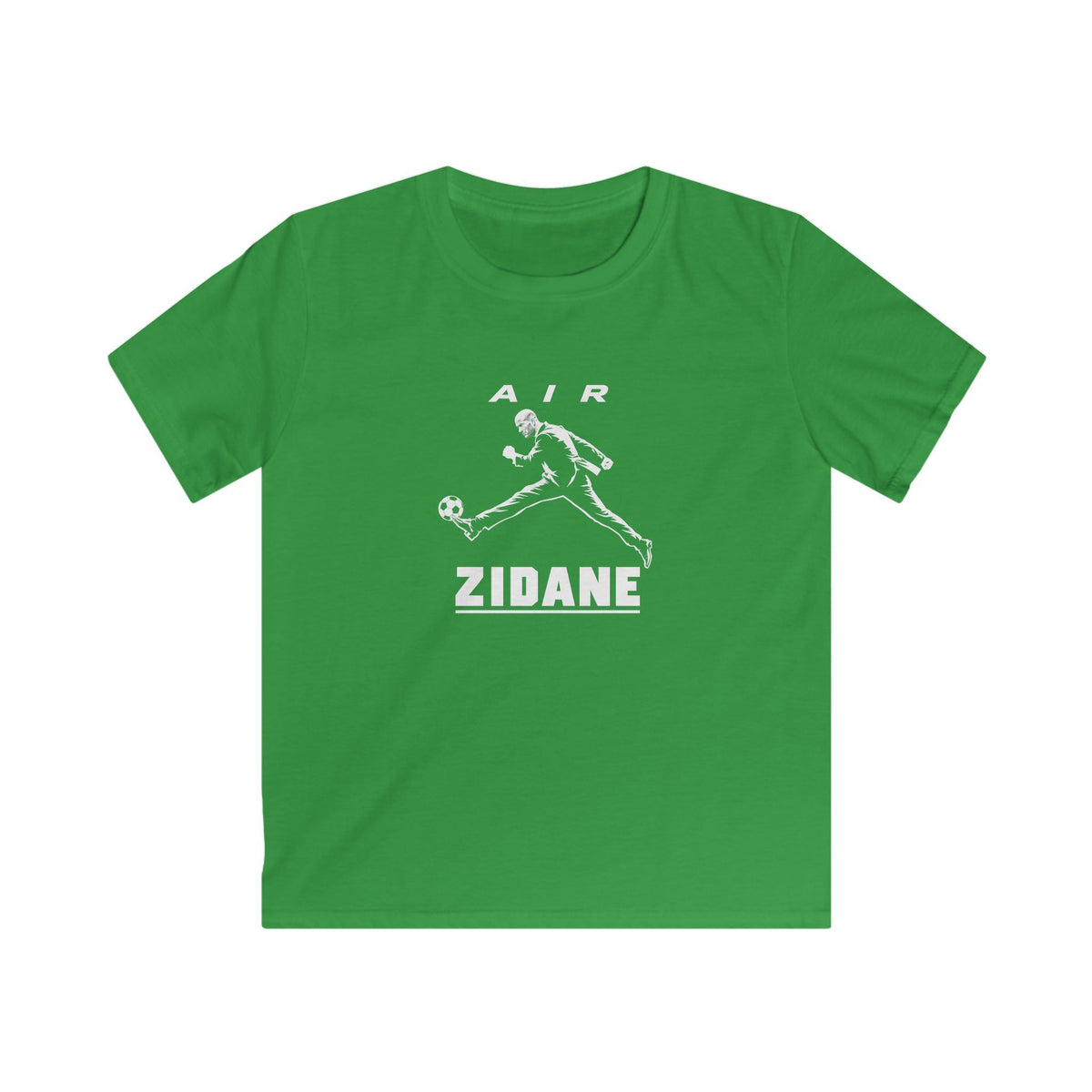 T-shirt enfant AIR ZIDANE — Marine et vert