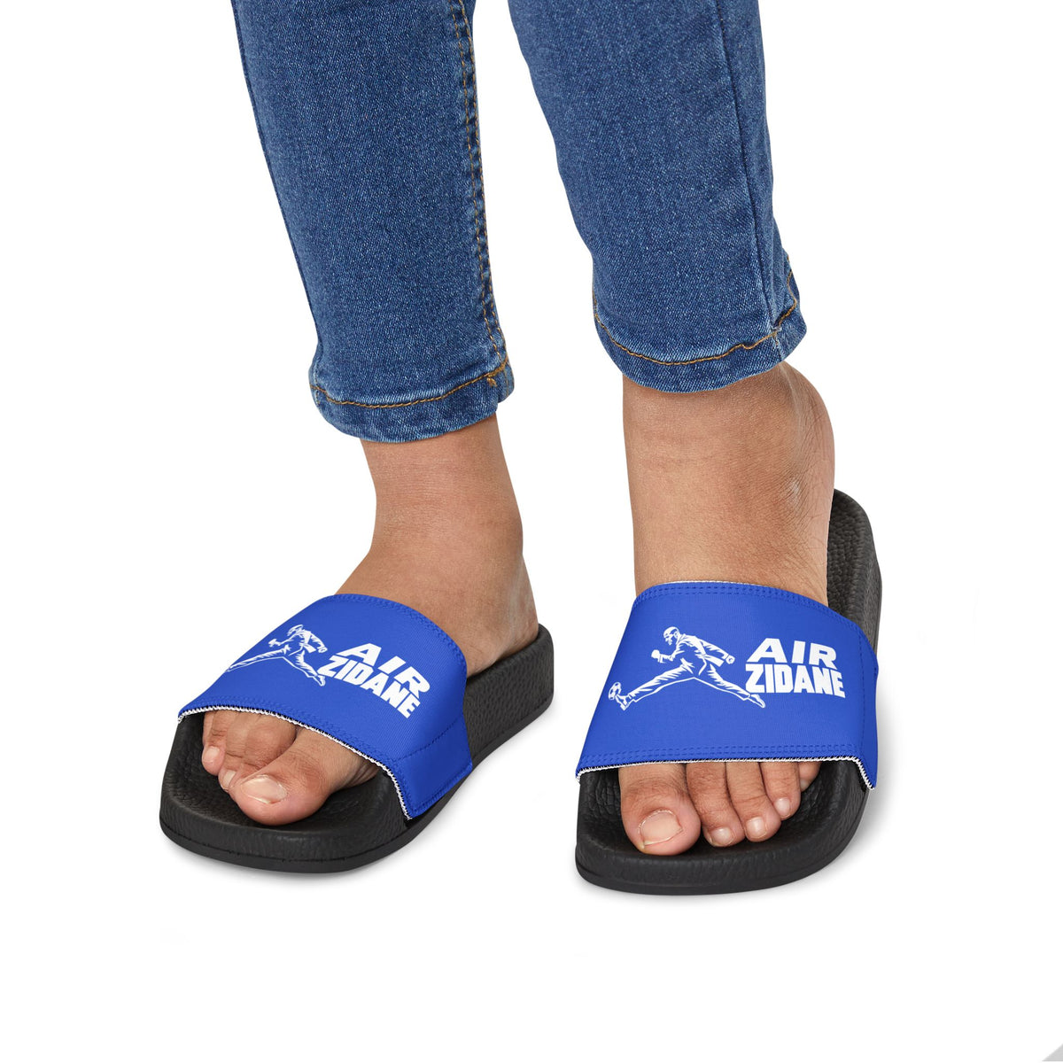 Claquettes junior AIR ZIDANE — Bleu royal