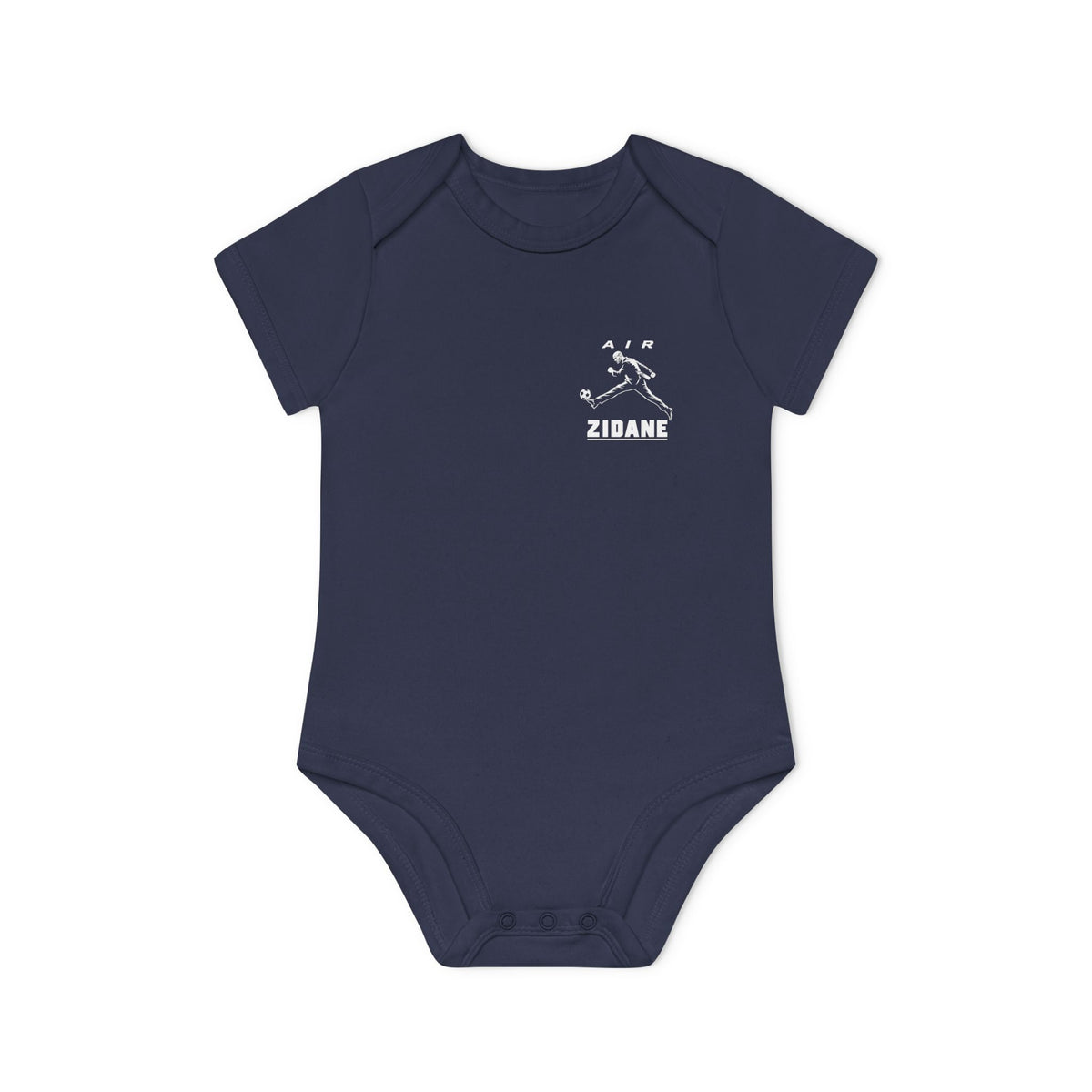 Body bébé bio manches courtes AIR ZIDANE — Cœur et dos