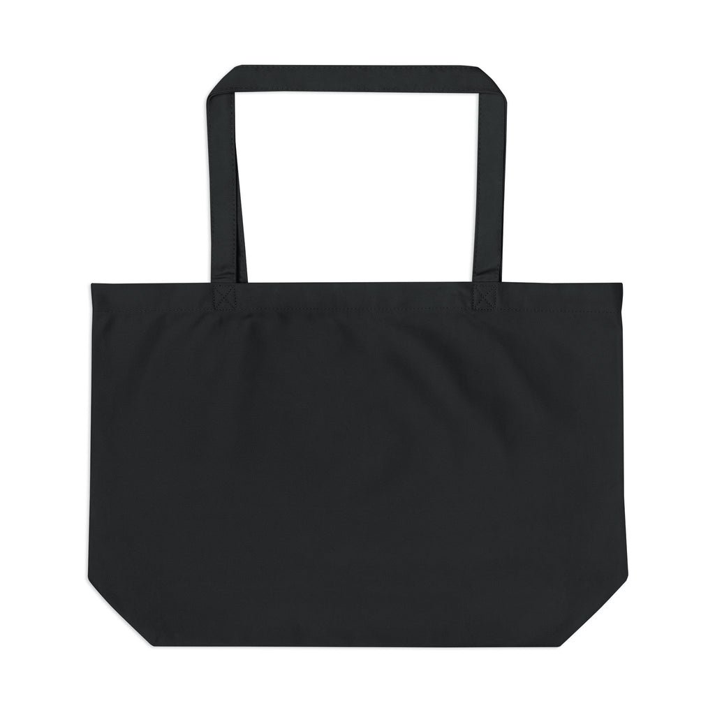 Grand cabas noir Le Dieu du foot — Coton bio