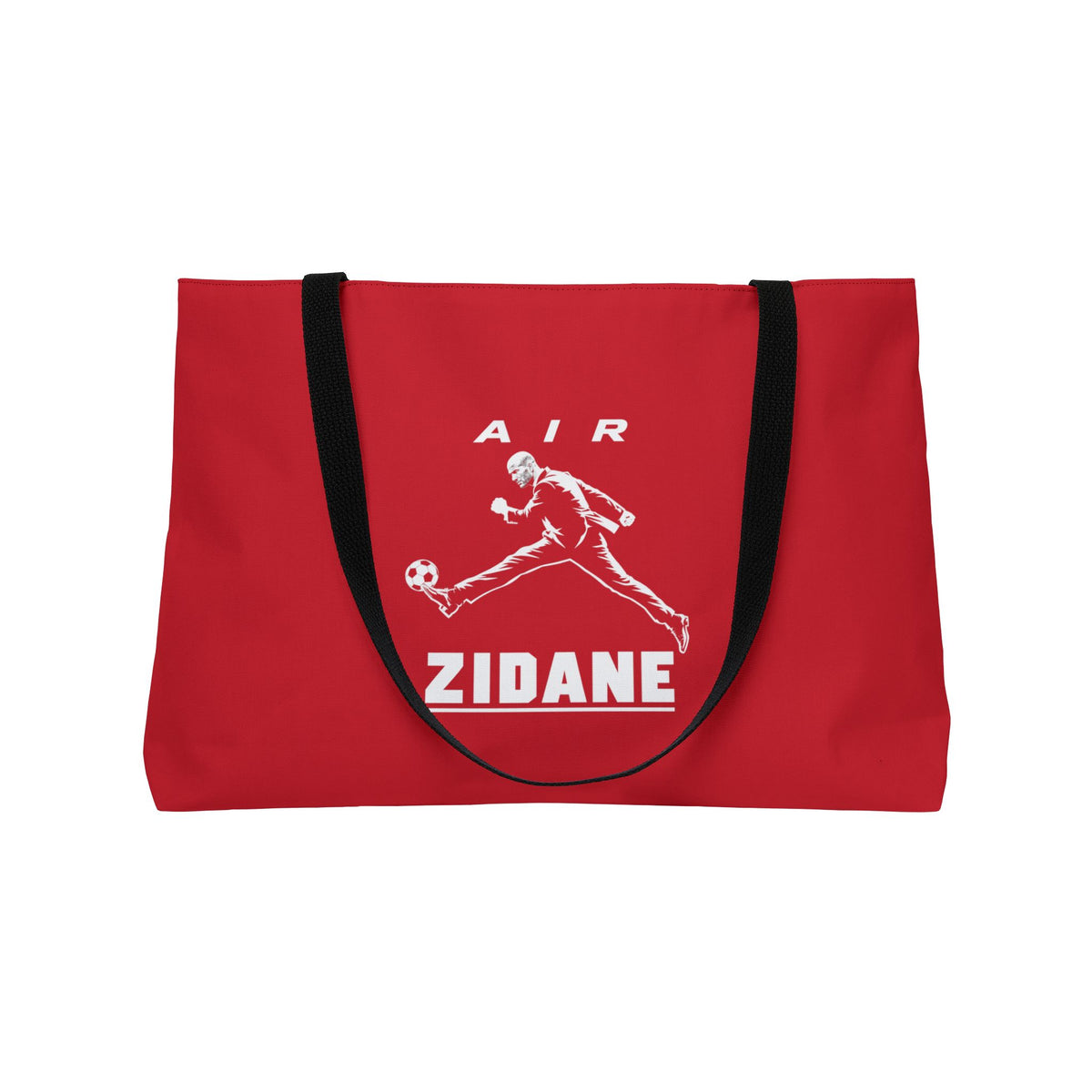 Sac week-end AIR ZIDANE — Rouge, motif vertical
