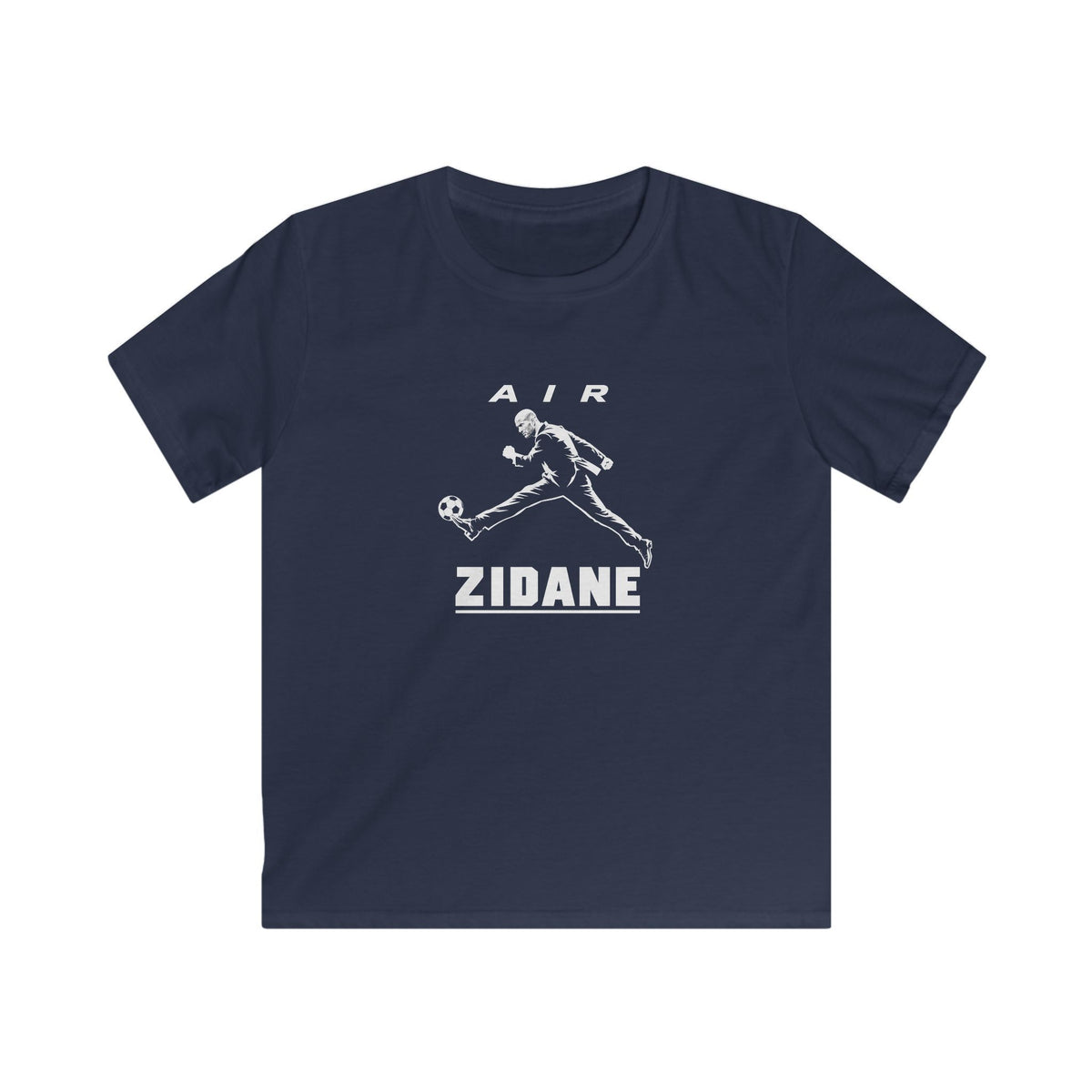 T-shirt enfant AIR ZIDANE — Marine et vert