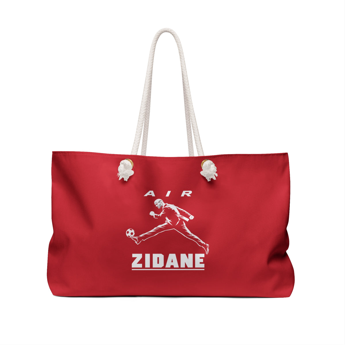 Sac week-end AIR ZIDANE — Rouge, motif vertical