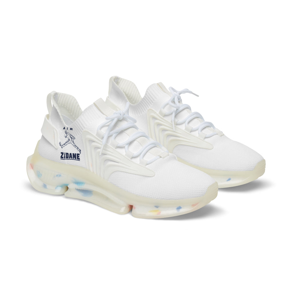 Baskets en maille homme AIR ZIDANE — Blanc et marine